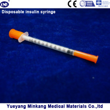 Seringas descartáveis ​​da insulina das seringas 0.3cc da insulina das seringas 0.5cc da insulina (ENK-YDS-040)